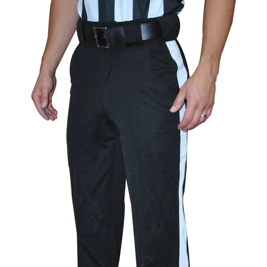 Smitty Black All-Weather Pants w/ 1 1/4" White Stripe