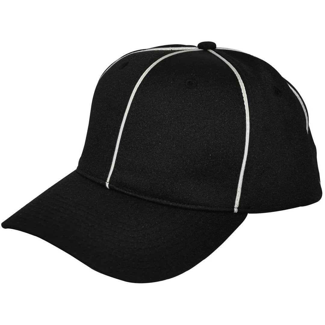 Smitty Black w/ White Piping Flex Fit Football Hat