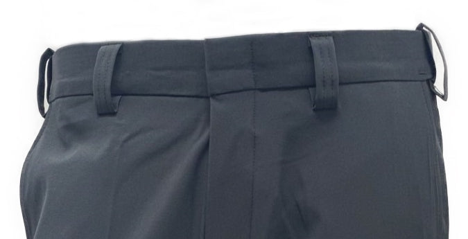 Honig's "New" Performance 4-Way Stretch Flat Front Base Pant With Expander Waistband - Dark Charcoal